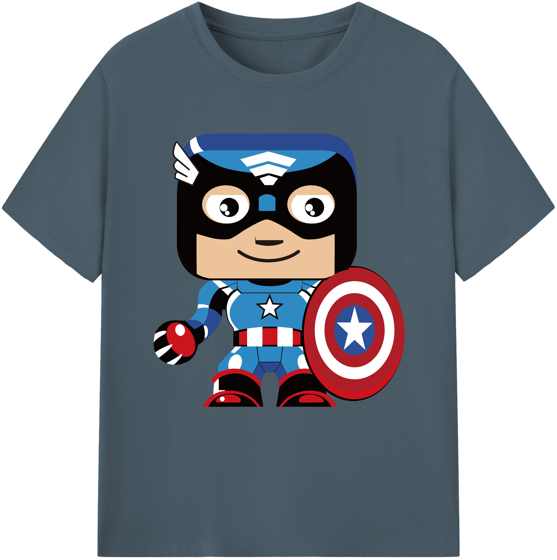 （画像用） アベンジャーズ The Avengers 綿100％半袖Tシャツ（フロントプリント）